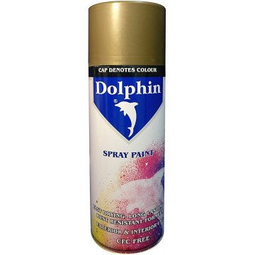 Dolphin Spray Paint Gold