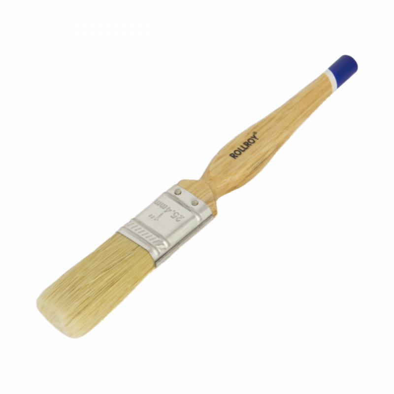 Rollroy Blue Tip 1 Inch Paint Brush White Bristle 