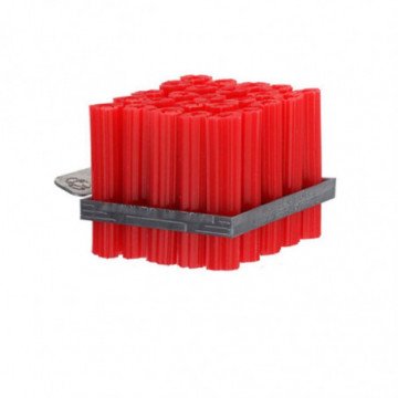 Red Expanded  Plug 6 x 1.5"...
