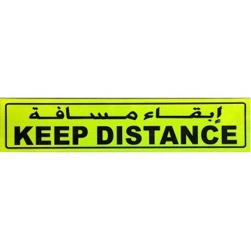 Keep Distance Sign Sticker...