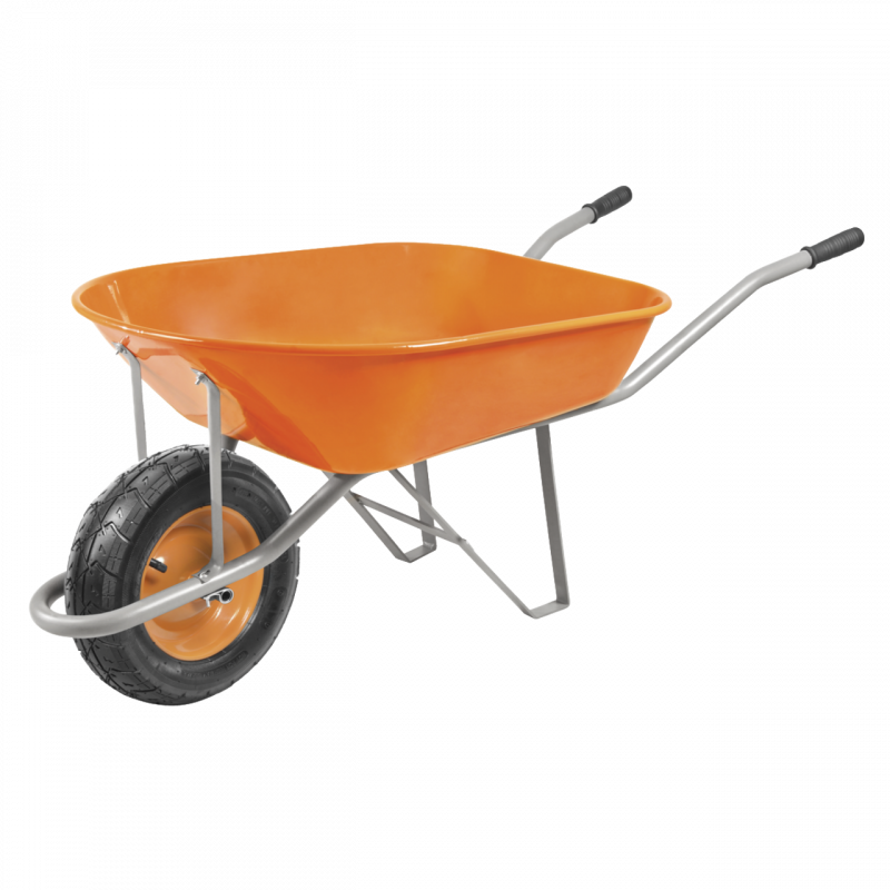 Wheel Barrow Orange Canvas General Trading L.L.C