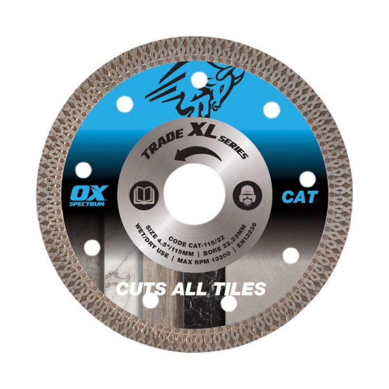 Ox CAT 115mm Diamond Tile Cutting Blade