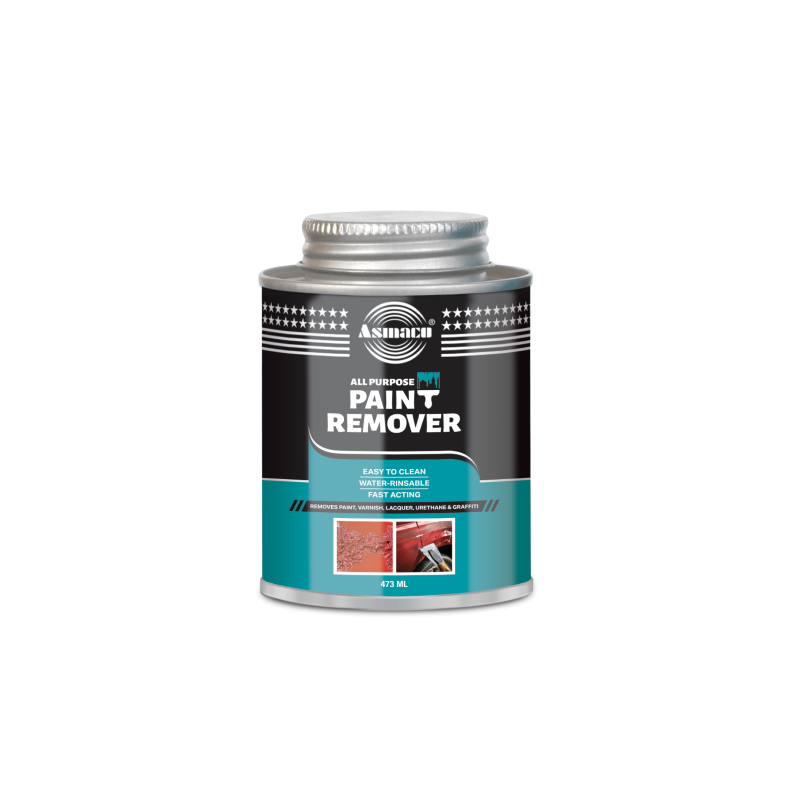 ASMACO Paint Remover 473ml – Powerful Paint Stripper for Wood, Metal, Brick, Concrete ASMACO Paint Remover 473ml – Powerful Paint Stripper for Wood, Metal, Brick, Concrete
