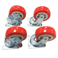 Rolson 4pc 50mm Swivel Castor Wheels