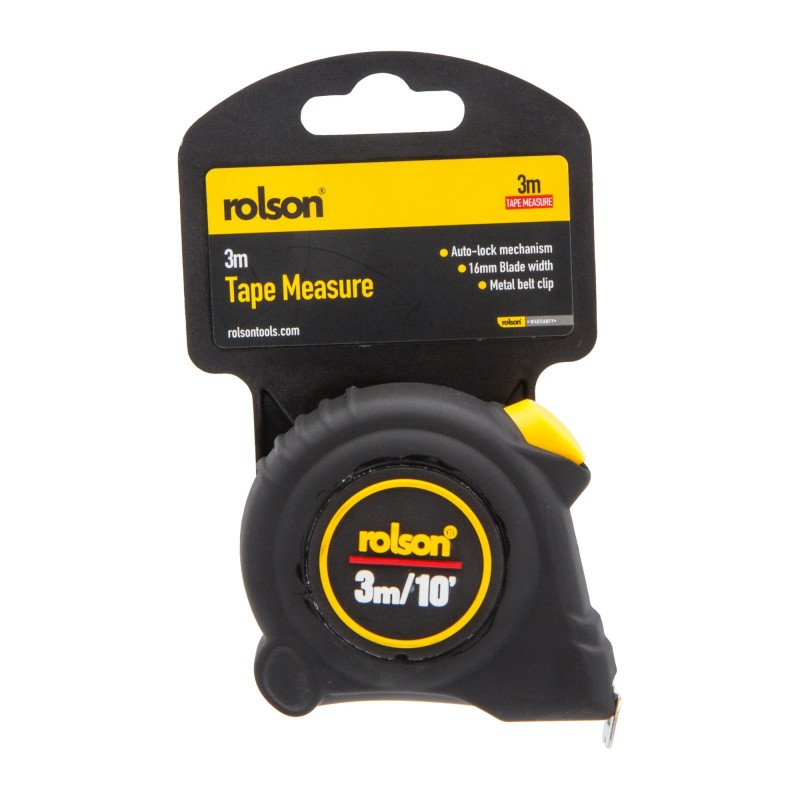 Rolson 3m x 16mm Tape Measure