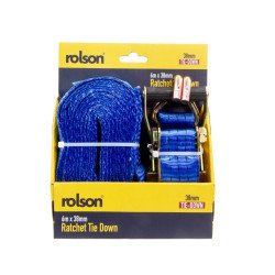 Rolson 6m x 38mm Ratchet Tie Down
