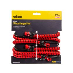 Rolson 2pc 900  x 12mm Bungee Cord