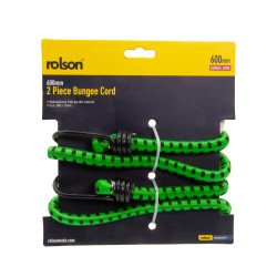 Rolson 2pc 600  x 12mm Bungee Cord