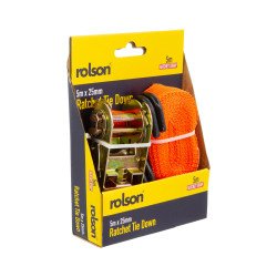 Rolson 5m x 25mm Ratchet Tie Down