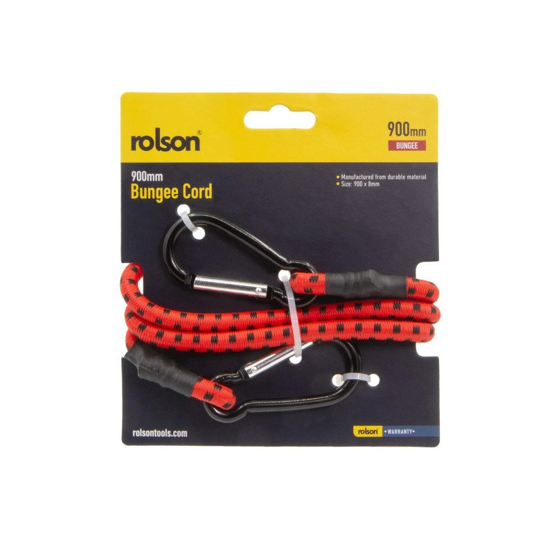 Rolson 900mm Bungee Cord with Snap Hook