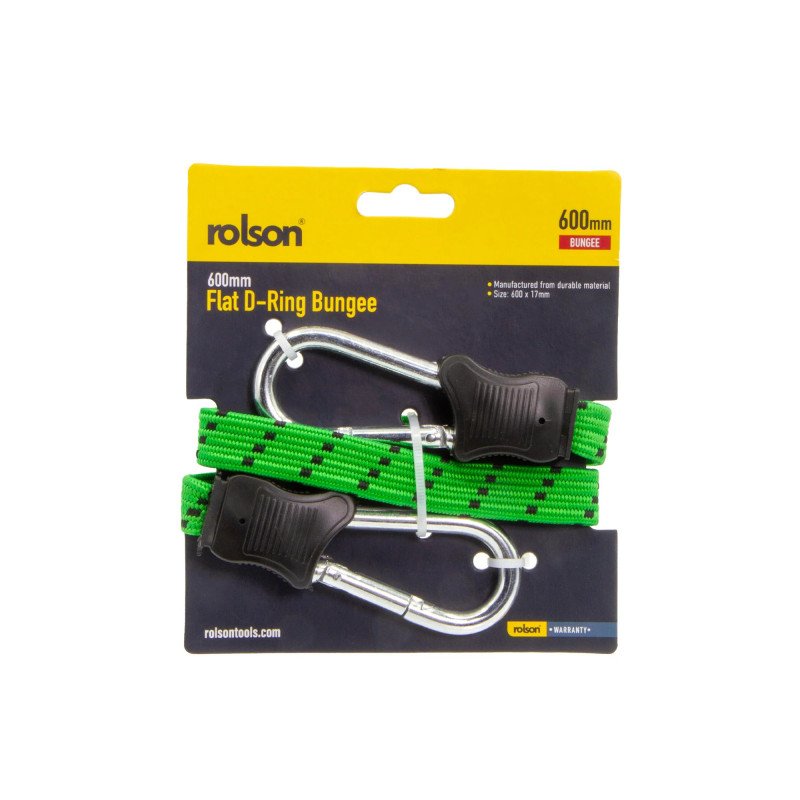 Rolson 600mm Flat D-Ring Bungee Heavy Duty