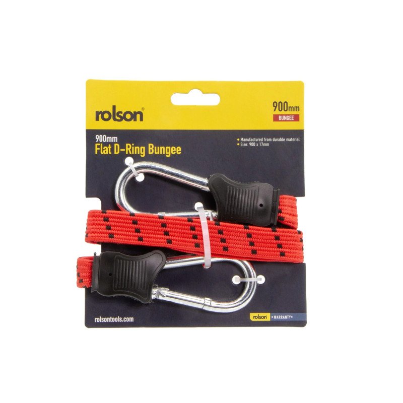 Rolson 900mm Flat D-Ring Bungee Heavy Duty