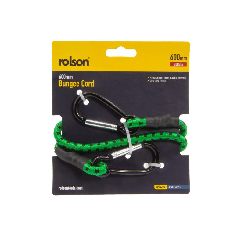 Rolson 600mm Bungee Cord with Snap Hook