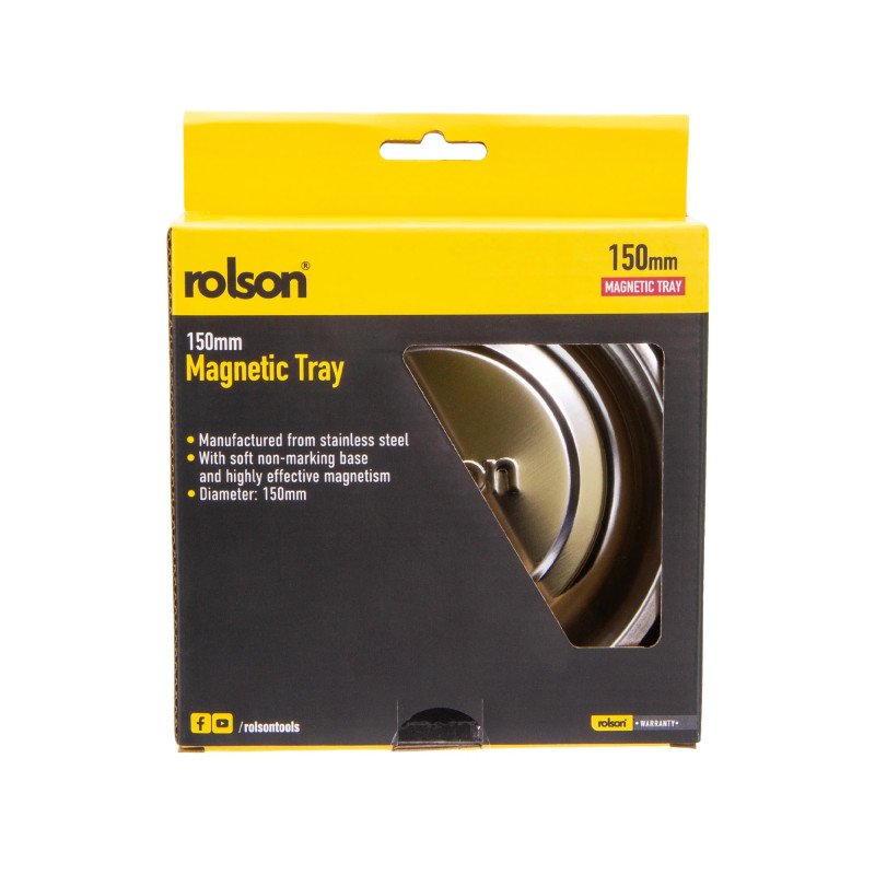 Rolson 150mm Stainless Steel Magnetic Dish