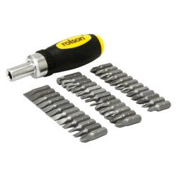 Rolson 38pc Stubby Screwdriver Set