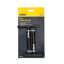 Rolson 2pc Manhole Key Set