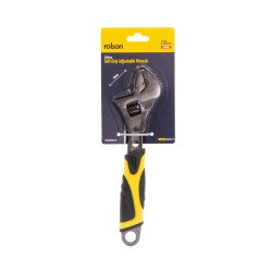 Rolson 250mm Adjustable Wrench Black Nickel