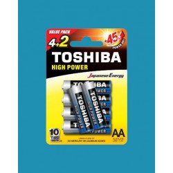 Toshiba High Power AA BP6 4+2